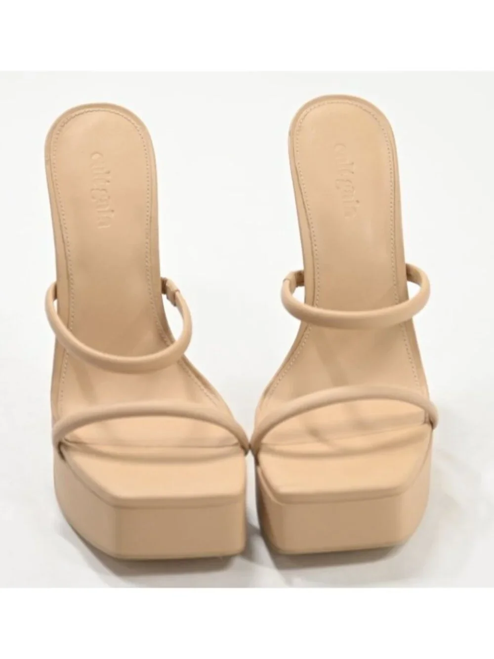 Cult Gaia Elena Platform Sandals in Sand